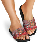 New Zealand Kiwi Bird Christmas Slide Sandals Maori Inspired Knitted Patterns