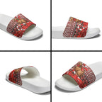 New Zealand Kiwi Bird Christmas Slide Sandals Maori Inspired Knitted Patterns