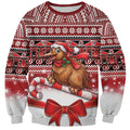New Zealand Kiwi Bird Christmas Sweatshirt Maori Inspired Knitted Patterns