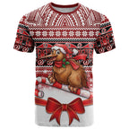 New Zealand Kiwi Bird Christmas T Shirt Maori Inspired Knitted Patterns