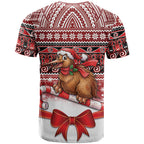 New Zealand Kiwi Bird Christmas T Shirt Maori Inspired Knitted Patterns
