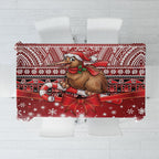 New Zealand Kiwi Bird Christmas Tablecloth Maori Inspired Knitted Patterns