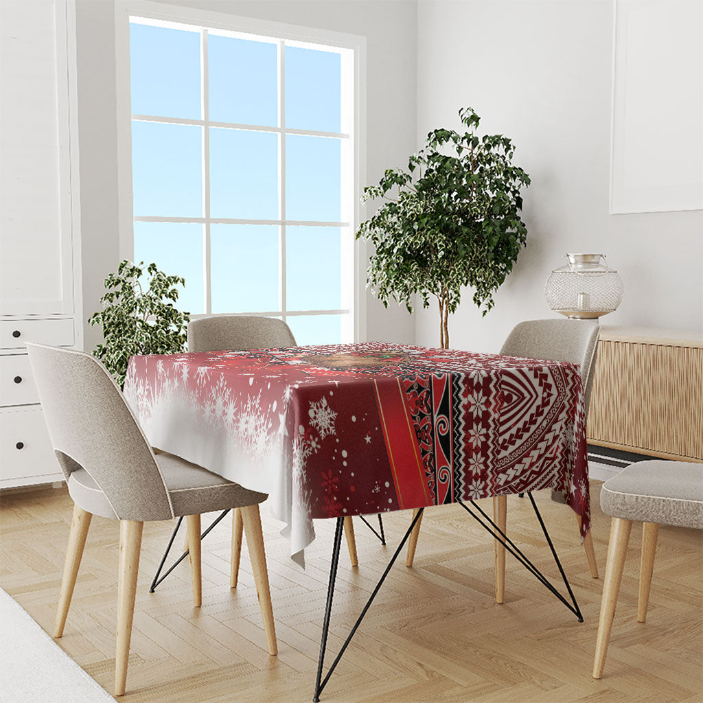 New Zealand Kiwi Bird Christmas Tablecloth Maori Inspired Knitted Patterns