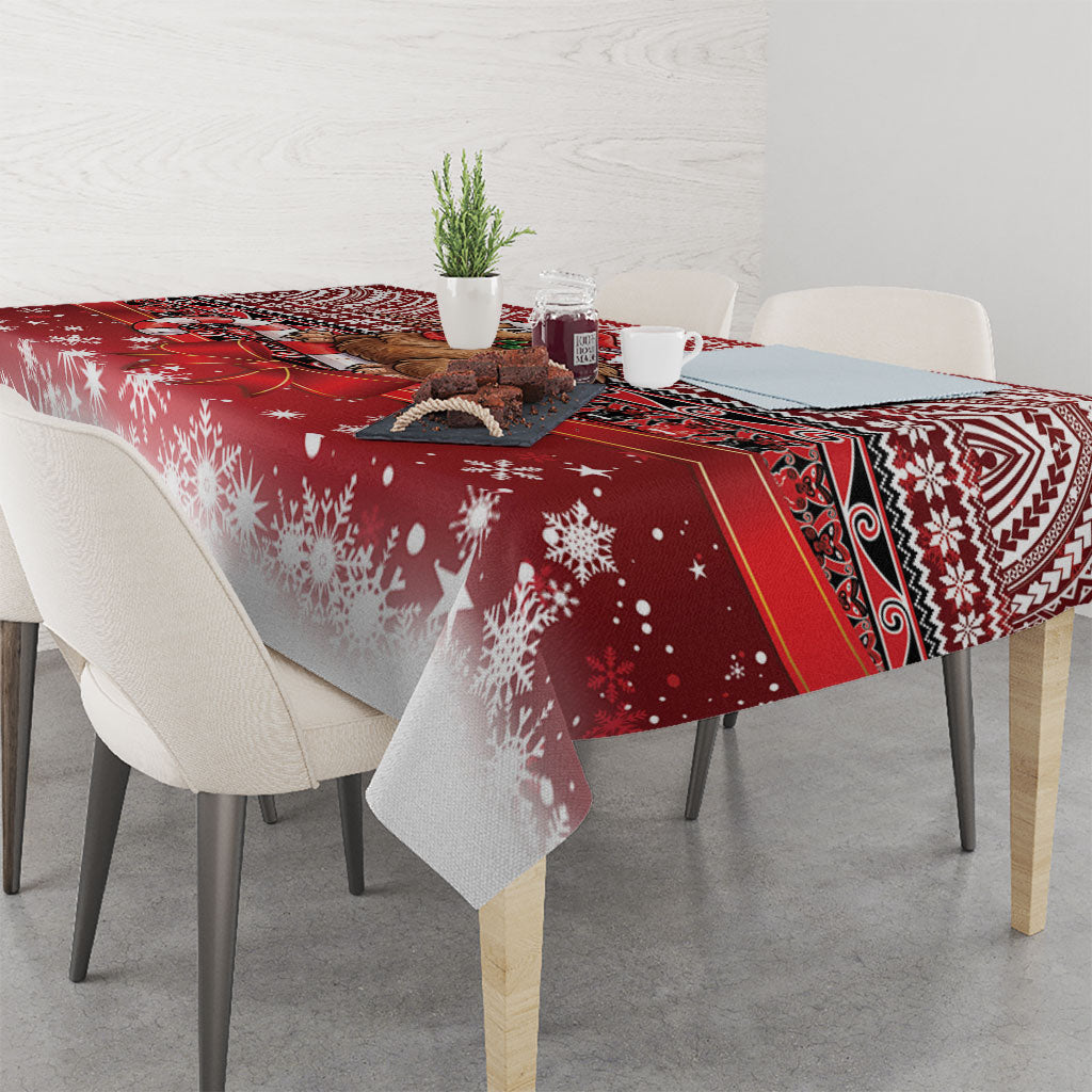 New Zealand Kiwi Bird Christmas Tablecloth Maori Inspired Knitted Patterns