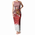 New Zealand Kiwi Bird Christmas Tank Maxi Dress Maori Inspired Knitted Patterns