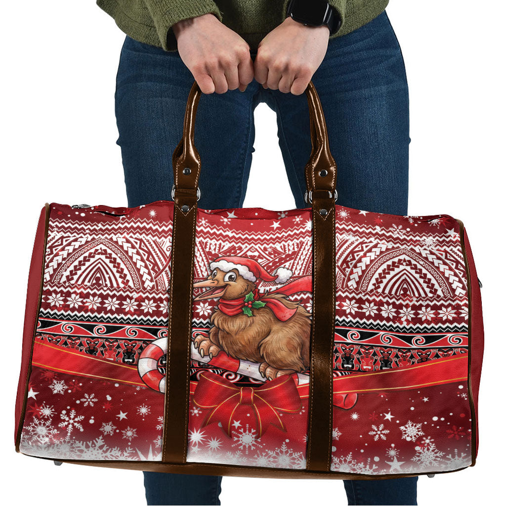 New Zealand Kiwi Bird Christmas Travel Bag Maori Inspired Knitted Patterns