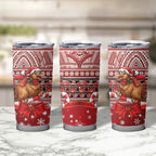 New Zealand Kiwi Bird Christmas Tumbler Cup Maori Inspired Knitted Patterns