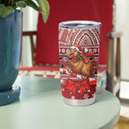New Zealand Kiwi Bird Christmas Tumbler Cup Maori Inspired Knitted Patterns