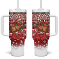 New Zealand Kiwi Bird Christmas Tumbler With Handle Maori Inspired Knitted Patterns