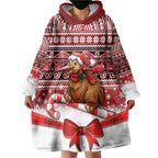 New Zealand Kiwi Bird Christmas Wearable Blanket Hoodie Maori Inspired Knitted Patterns