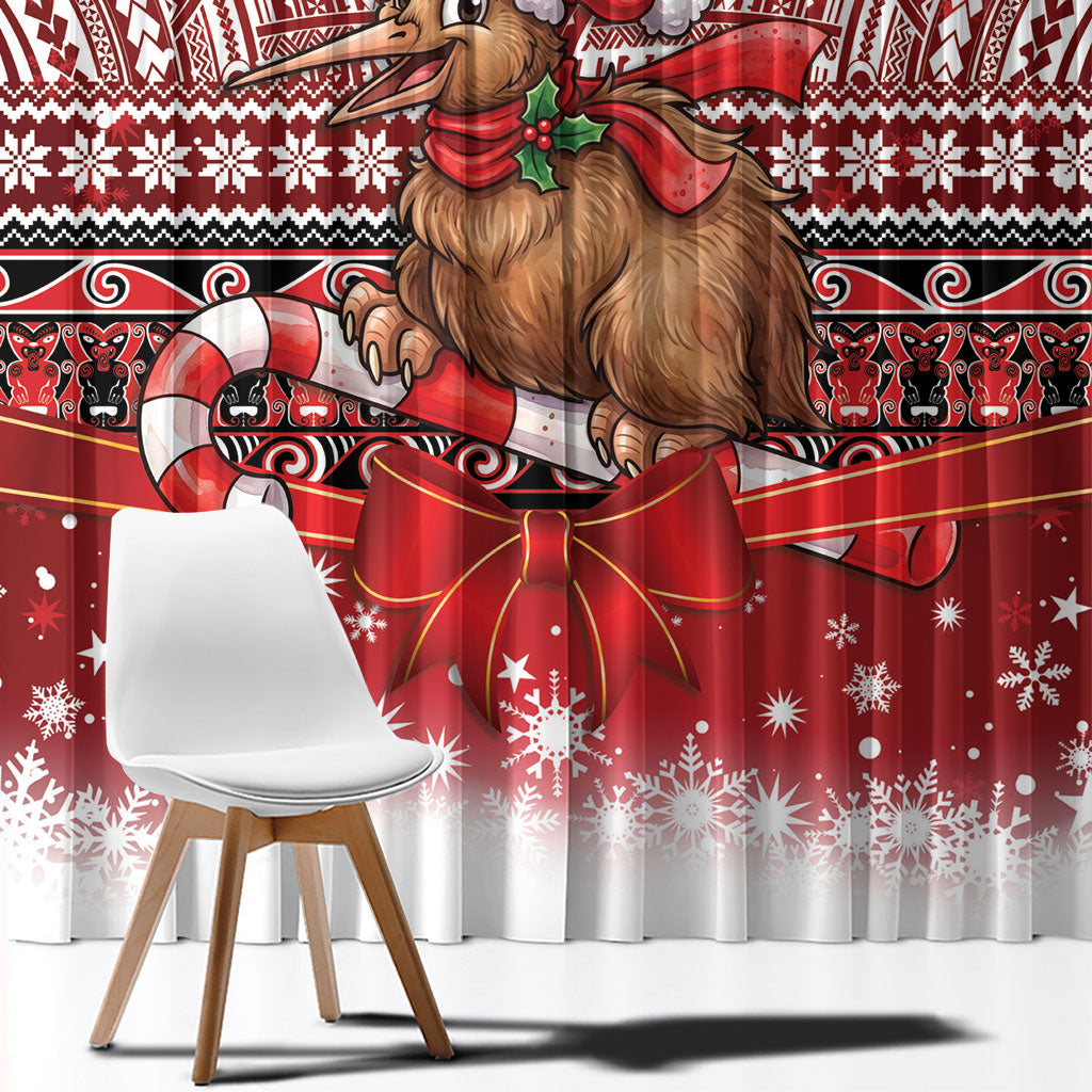 New Zealand Kiwi Bird Christmas Window Curtain Maori Inspired Knitted Patterns