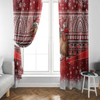 New Zealand Kiwi Bird Christmas Window Curtain Maori Inspired Knitted Patterns