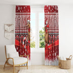 New Zealand Kiwi Bird Christmas Window Curtain Maori Inspired Knitted Patterns