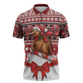 New Zealand Kiwi Bird Christmas Zipper Polo Shirt Maori Inspired Knitted Patterns