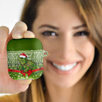 New Zealand Tuatara Christmas AirPods Case Maori Inspired Knitted Patterns
