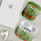 New Zealand Tuatara Christmas AirPods Case Maori Inspired Knitted Patterns