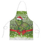 New Zealand Tuatara Christmas Apron Maori Inspired Knitted Patterns