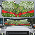 New Zealand Tuatara Christmas Auto Sun Shade Maori Inspired Knitted Patterns