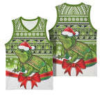 New Zealand Tuatara Christmas Basketball Jersey Maori Inspired Knitted Patterns
