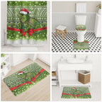 New Zealand Tuatara Christmas Bathroom Set Maori Inspired Knitted Patterns