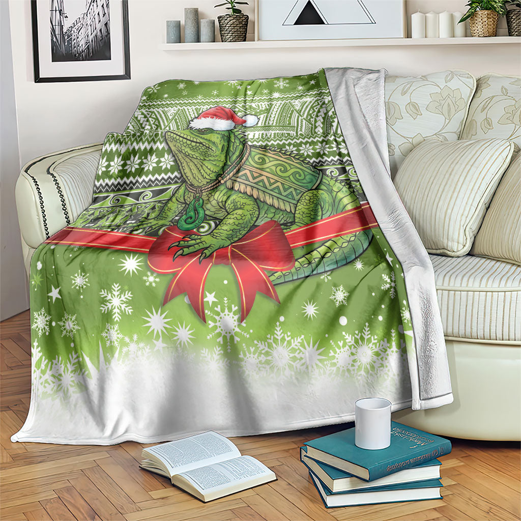 New Zealand Tuatara Christmas Blanket Maori Inspired Knitted Patterns