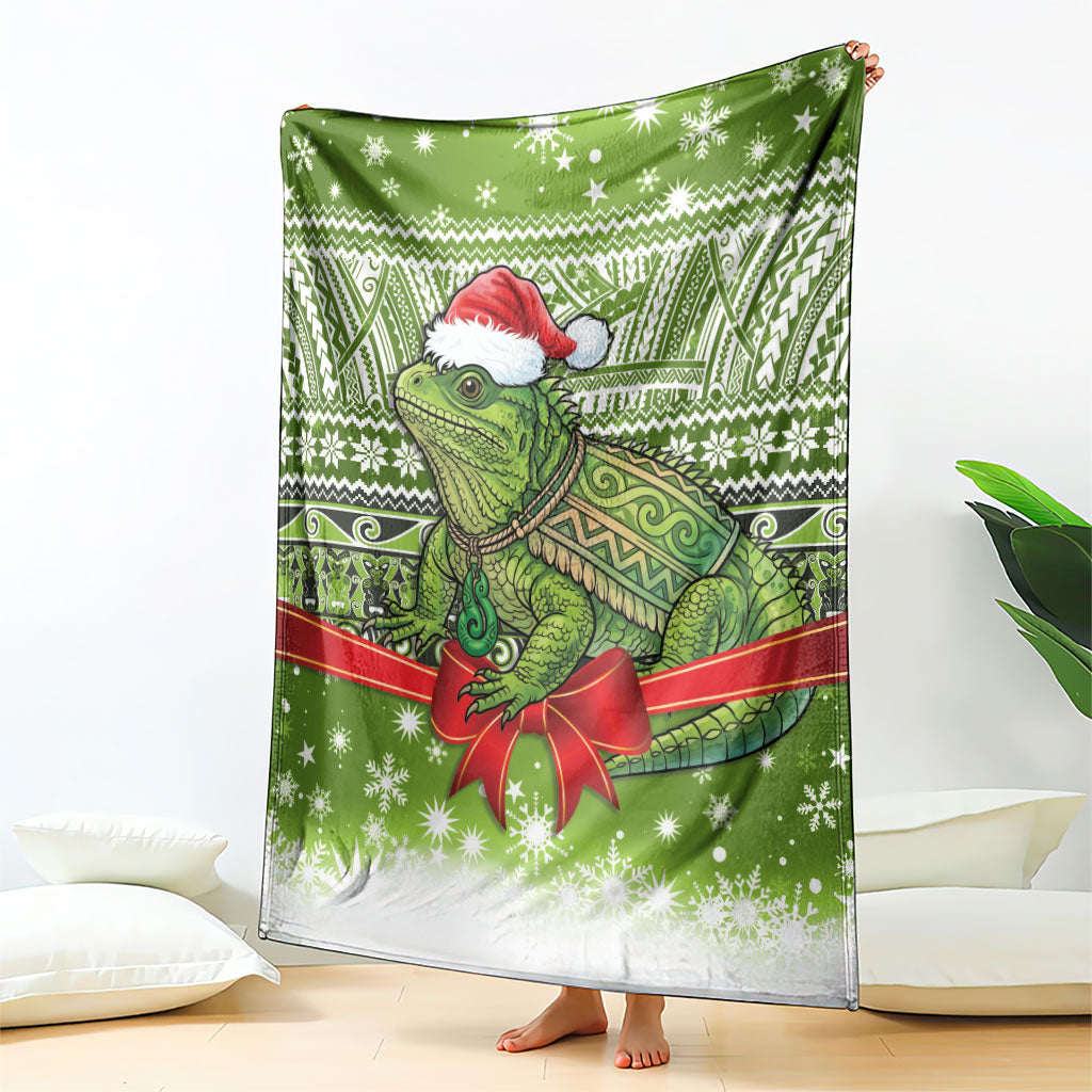 New Zealand Tuatara Christmas Blanket Maori Inspired Knitted Patterns