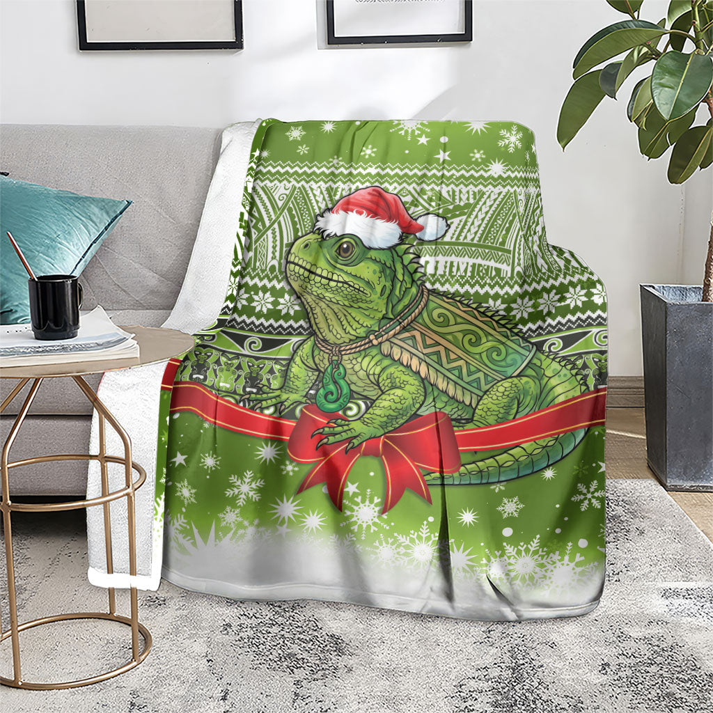 New Zealand Tuatara Christmas Blanket Maori Inspired Knitted Patterns
