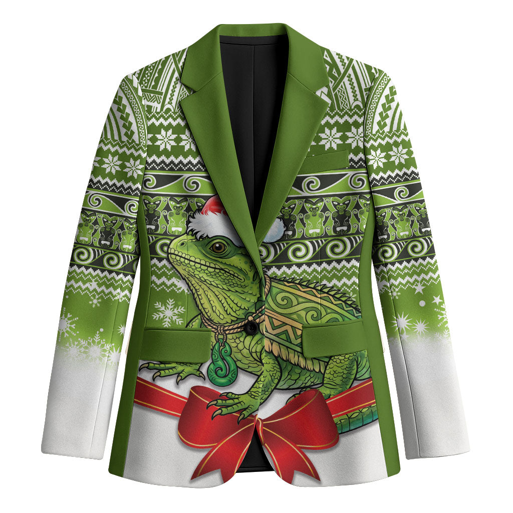 New Zealand Tuatara Christmas Blazer Maori Inspired Knitted Patterns