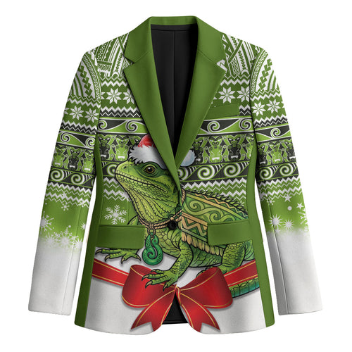 New Zealand Tuatara Christmas Blazer Maori Inspired Knitted Patterns