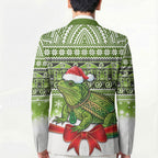 New Zealand Tuatara Christmas Blazer Maori Inspired Knitted Patterns