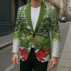 New Zealand Tuatara Christmas Blazer Maori Inspired Knitted Patterns