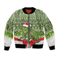 New Zealand Tuatara Christmas Bomber Jacket Maori Inspired Knitted Patterns