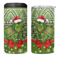 New Zealand Tuatara Christmas 4 in 1 Can Cooler Tumbler Maori Inspired Knitted Patterns