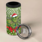 New Zealand Tuatara Christmas 4 in 1 Can Cooler Tumbler Maori Inspired Knitted Patterns