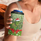 New Zealand Tuatara Christmas 4 in 1 Can Cooler Tumbler Maori Inspired Knitted Patterns