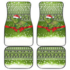 New Zealand Tuatara Christmas Car Mats Maori Inspired Knitted Patterns