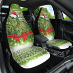 New Zealand Tuatara Christmas Car Seat Cover Maori Inspired Knitted Patterns