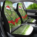New Zealand Tuatara Christmas Car Seat Cover Maori Inspired Knitted Patterns