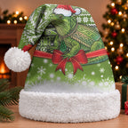 New Zealand Tuatara Christmas Santa Hat Maori Inspired Knitted Patterns
