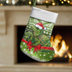 New Zealand Tuatara Christmas Stocking Maori Inspired Knitted Patterns