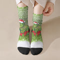 New Zealand Tuatara Christmas Crew Socks Maori Inspired Knitted Patterns