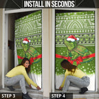 New Zealand Tuatara Christmas Door Cover Maori Inspired Knitted Patterns