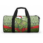 New Zealand Tuatara Christmas Duffle Bag Maori Inspired Knitted Patterns