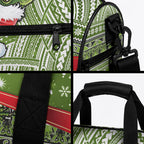 New Zealand Tuatara Christmas Duffle Bag Maori Inspired Knitted Patterns