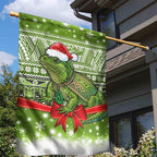 New Zealand Tuatara Christmas Garden Flag Maori Inspired Knitted Patterns