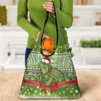New Zealand Tuatara Christmas Grocery Bag Maori Inspired Knitted Patterns