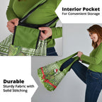 New Zealand Tuatara Christmas Grocery Bag Maori Inspired Knitted Patterns