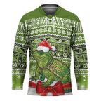 New Zealand Tuatara Christmas Hockey Jersey Maori Inspired Knitted Patterns