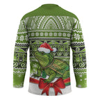 New Zealand Tuatara Christmas Hockey Jersey Maori Inspired Knitted Patterns