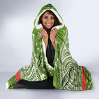 New Zealand Tuatara Christmas Hooded Blanket Maori Inspired Knitted Patterns